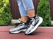 Женские кроссовки черные с белым Boost 9517 Мелитополь