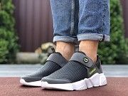Мужские кроссовки темно серые с белым Running 9574 Мелитополь