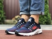Мужские кроссовки темно синие с красным и белым Zoom 9587 Мелитополь