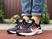 Мужские кроссовки темно синие с черным и красным Zoom 9582 Мелитополь