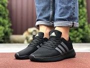 Мужские кроссовки черные с салатовым Boost 9561 Мелитополь
