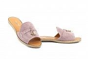 Женские шлепанцы замшевые летние розовые Mkrafvt Fashion Ш-43 Мелитополь