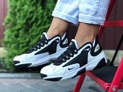 Женские кроссовки белые с черным 9728 Мелитополь