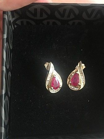 Продам золотые серьги с бриллиантами Київ - изображение 1