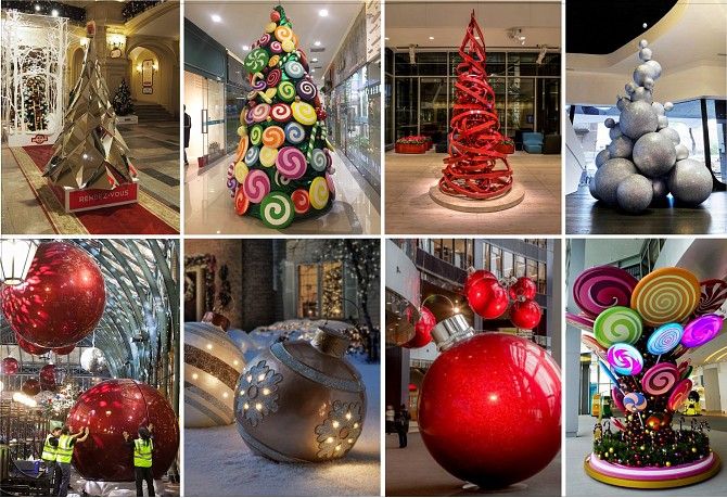 Новогодние декорации, изготовление арт-елей и создание рождественских арт-объектов Київ - изображение 1
