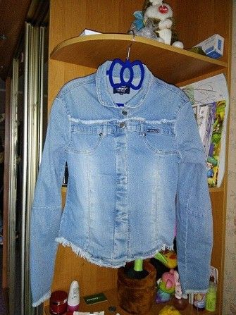 Продам красивый джинсовый пиджак на девушку 42-44р Харьков - изображение 1
