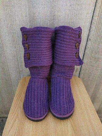 Продам новые красивые вязанные угги на ножку 24см 38uk5 Харьков - изображение 1