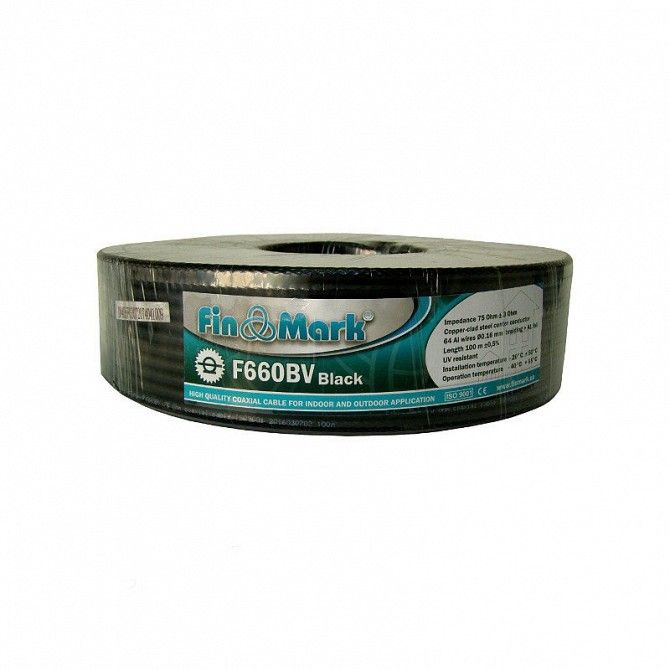 Кабель коаксиальный FinMark F660BV black 100 м SKL31-150997 Киев - изображение 1