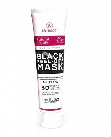 Черная маска для лица Dermacol Black Peel Off Mask против угрей и черных точек SKL11-189504 Киев - изображение 1
