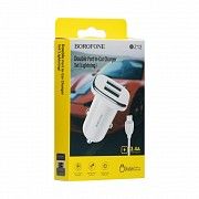 Авто зарядное устройство Borofone BZ12 2.4A Lightning 2 Usb SKL11-229246 Киев