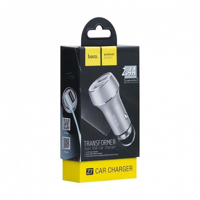 Авто зарядное устройство Hoco Z7 Transformer 2USB SKL11-229274 Киев - изображение 1