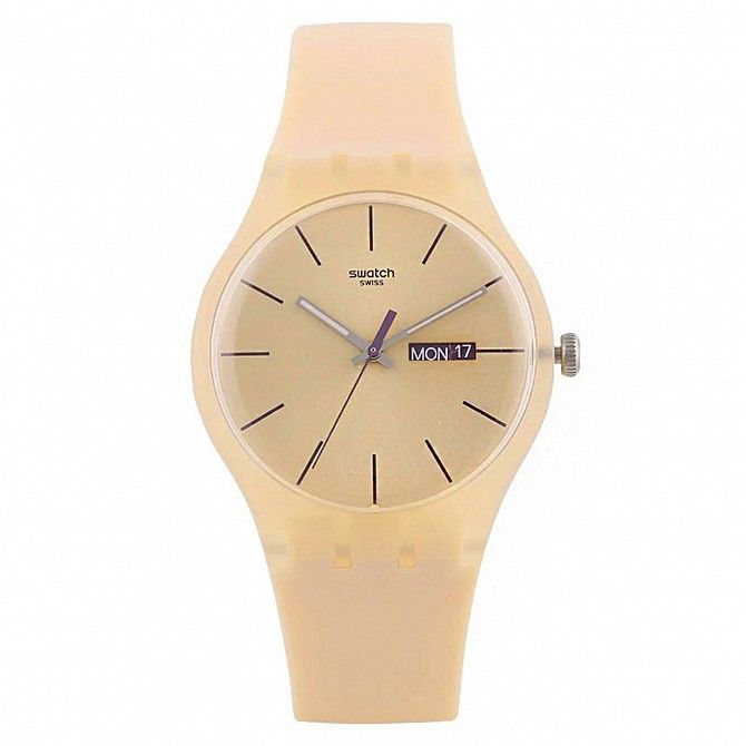 Жіночий годинник Swatch White Bishop SUOT700 Beige SKL35-189156 Киев - изображение 1