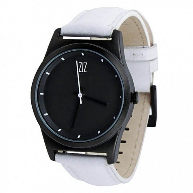 Часы Ziz Black в подарочной коробке на кожаном ремешке и доп. ремешок SKL22-142755 Киев - изображение 1