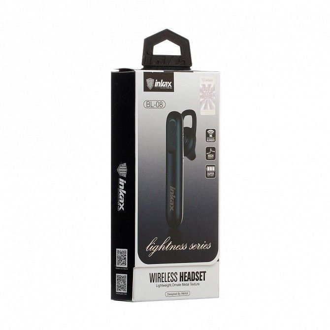 Блютуз моно гарнитура Inkax BL-08 SKL11-233232 Киев - изображение 1