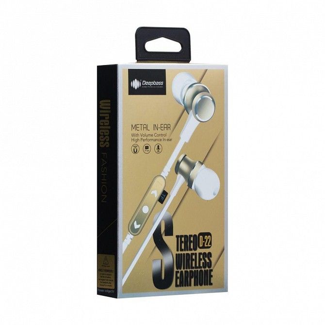 Блютуз стерео гарнитура DeepBass D-22 SKL11-233190 Киев - изображение 1