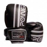 Боксерські рукавиці PowerPlay 3010 Чорно-Сірі 16 унцій SKL24-144004 Київ