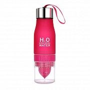 Бутылка для воды и напитков H2O Water Bottle с соковыжималкой 650 мл розовая SKL11-187051 Київ