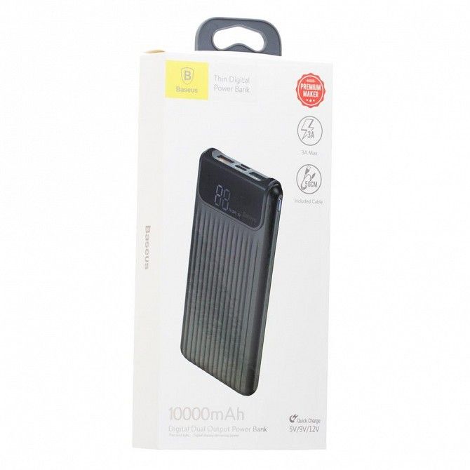 Внешний аккумулятор Power Bank Baseus Thin QC3.0 PPYZ-C 10000 mAh SKL11-230657 Київ - изображение 1