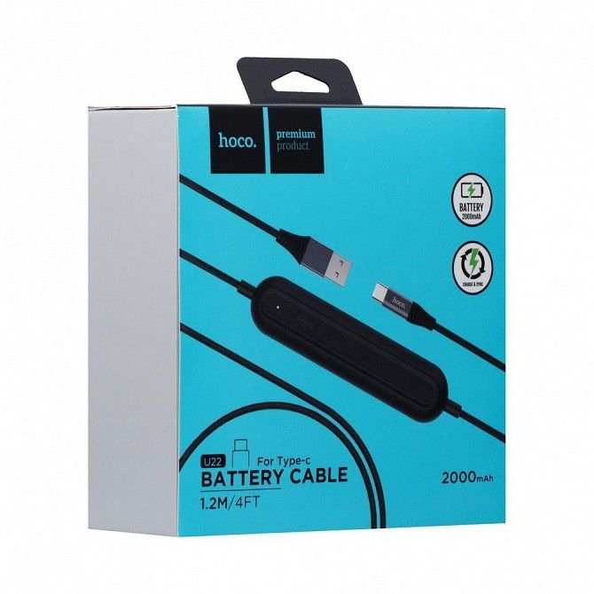 Внешний аккумулятор Power Bank Hoco U22 2000 mAh Type - C Cable SKL11-230673 Киев - изображение 1