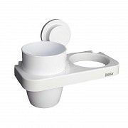 Гарнитур для зубных щёток и пасты Bathlux на вакуумной присоске 19.5х11 см 30140 SKL11-132528 Киев