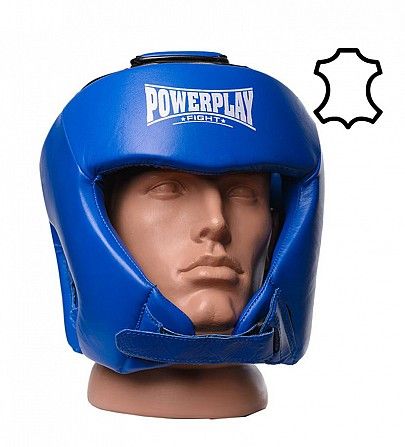 Боксерський шолом PowerPlay турнірний 3049 Синій XL SKL24-144085 Киев - изображение 1