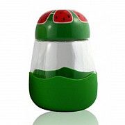 Кружка из стекла в силиконвой защите с крышкой Fruits арбуз SKL11-203677 Киев