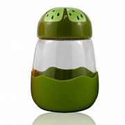 Кружка из стекла в силиконвой защите с крышкой Fruits киви SKL11-203678 Киев