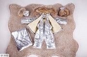 Детский зимний комбинезон тройка серебро SKL11-260902 Киев