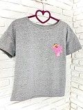 Женская футболка хлопок серая с принтом Pink panther розовая пантера SKL59-259664 Киев