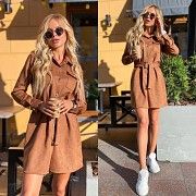 Женское платье коричневого цвета SKL11-261351 Киев