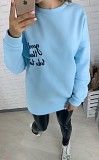 Женское худи голубого цвета SKL11-261331 Киев