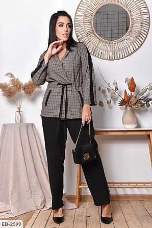 Костюм брючный тройка коричневый SKL11-259458 Киев - изображение 1