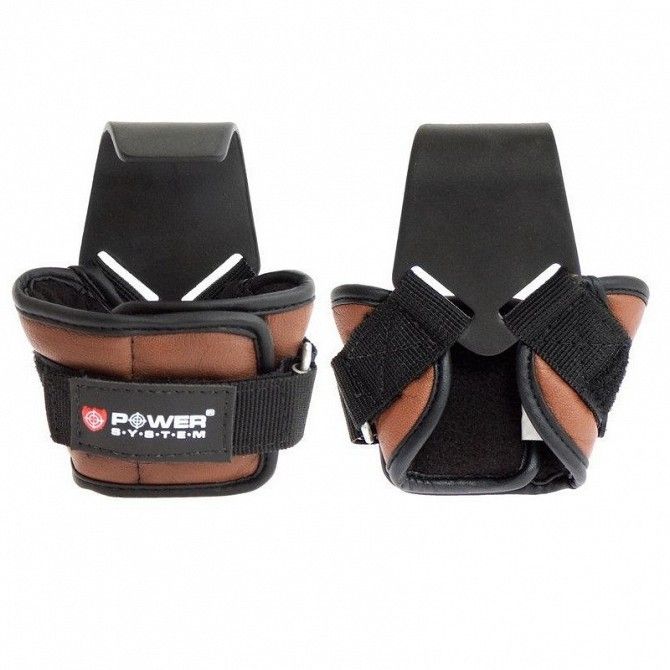 Крюки для тяги на запястья Hooks PS-3300 Brown XL SKL24-147295 Киев - изображение 1