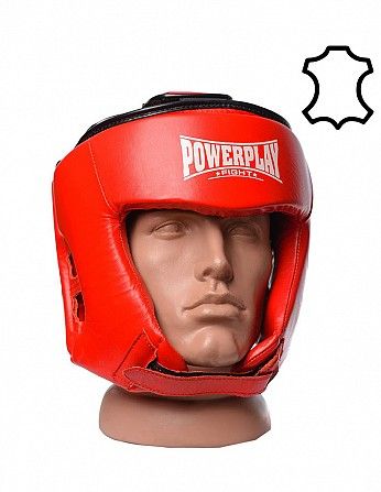 Боксерський шолом PowerPlay турнірний 3049 Червоний L SKL24-144087 Київ - изображение 1