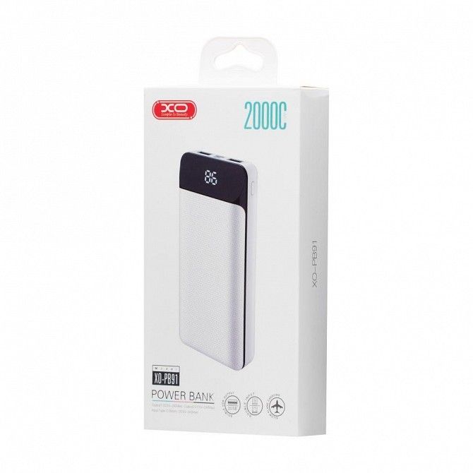 Внешний аккумулятор Power Bank XO PB91 20000 mAh SKL11-230607 Киев - изображение 1