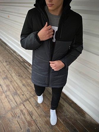 Демисезонная Куртка Fusion (серая - черная) SKL59-259516 Киев - изображение 1