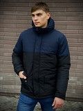 Демисезонная Куртка Waterproof (синий - черный) SKL59-259512 Киев