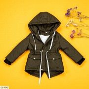 Детская демисезонная парка хаки SKL11-260943 Киев
