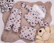 Детский зимний комбинезон тройка серый SKL11-260887 Киев