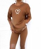 Женский костюм футболка oversize и велосипедки SKL11-259310 Киев