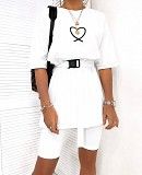 Женский костюм футболка oversize и велосипедки SKL11-259311 Киев