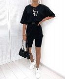 Женский костюм футболка oversize и велосипедки SKL11-259312 Киев