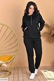 Женский спортиный костюм большие размеры черный SKL11-259286 Киев
