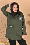 Костюм женский прогулочный хаки SKL11-259428 Киев