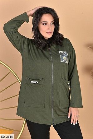Костюм женский прогулочный хаки SKL11-259428 Киев - изображение 1