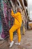 Женский костюм желтый 42-44, 46-48 и 50-52 трикотаж-кашкорсе SKL11-250655 Киев