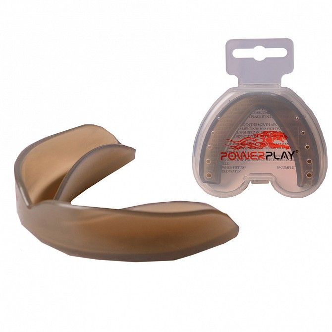 Капа боксерська PowerPlay 3305 SR Сіра SKL24-143763 Киев - изображение 1