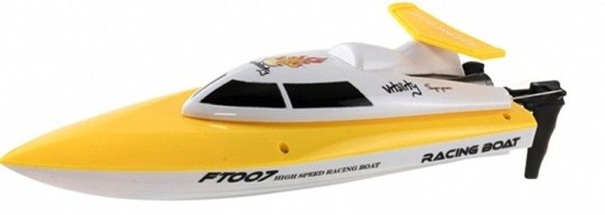 Катер Fei Lun FT007 Racing Boat, на радиоуправлении 2,4GHz, желтый SKL17-139892 Киев - изображение 1