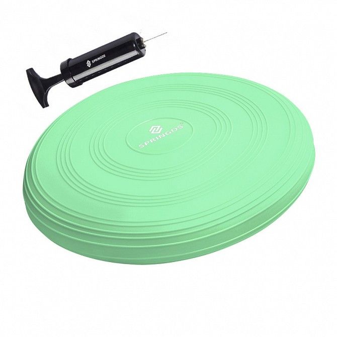 Балансировочная подушка сенсомоторная массажная Springos Pro Mint SKL41-238105 Киев - изображение 1
