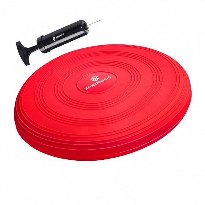 Балансировочная подушка сенсомоторная массажная Springos Pro Red SKL41-238107 Киев - изображение 1